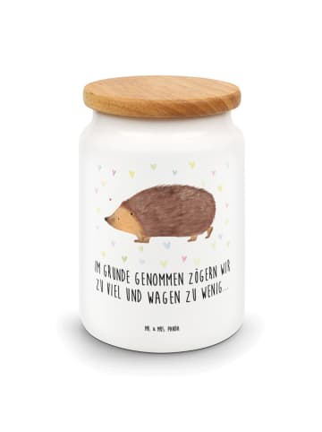 Mr. & Mrs. Panda Aromadose Igel Herzen mit Spruch in Weiß