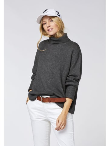 Polo Sylt Strickpullover mit Rollkragen in Schwarz