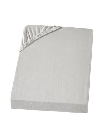 Carpe Sonno Jersey Boxspringbett Spannbettlaken in Silber