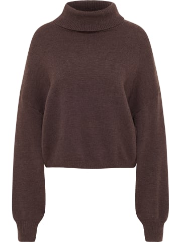 VINAJA Women Strick Rollkragenpullover in Braun