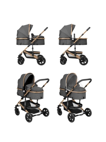 Kikkaboo Kinderwagen 3 in 1 Amaia in grau