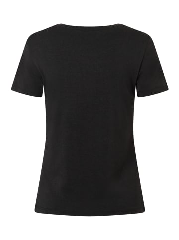 More & More süßes Kurzarmshirt Frontprint in black