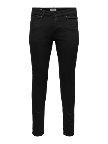 Only&Sons Skinny Fit Jeans Basic Denim Hose Stoned Washed Pants ONSWARP in Schwarz