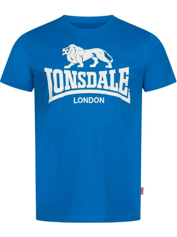 Lonsdale T-Shirt "Logo T-Shirt normale Passform" in Blau