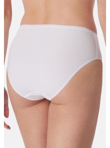 Schiesser Slip Essentials Cotton in Weiß / lila