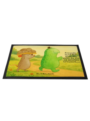 Mr. & Mrs. Panda Schmutzfangmatte Schildkröte Maus Design mit Sp... in Weiß