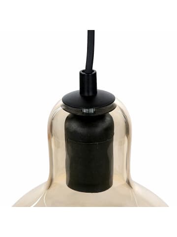 Licht-Erlebnisse Pendelleuchte Ø 18 cm in Chrom Orange