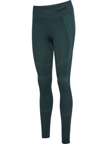 Hummel Leggings "Hmlmt Power Seamless Mw Tights" in Grün