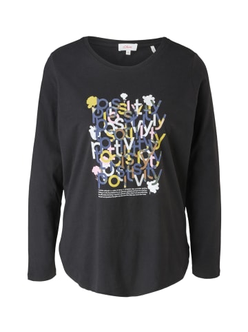 s.Oliver T-Shirt in 99D0_schwarz
