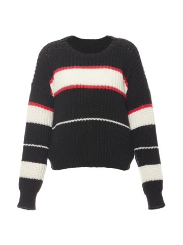 Libbi Damen Pullover in SCHWARZ WOLLWEISS KORALLE
