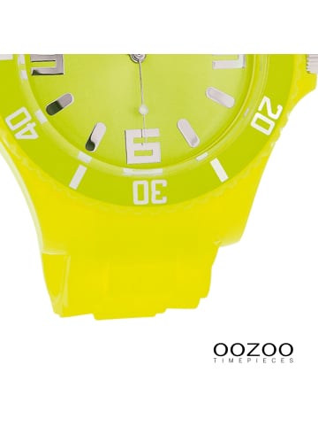 Oozoo Analog-Armbanduhr Oozoo Timepieces gelb extra groß (ca. 48mm)