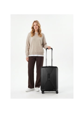 Redolz Essentials 14 4-Rollen Kabinentrolley 55 cm slim black metallic