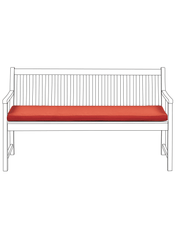 Beliani Auflagen VIVARA in Rot - (W) 152 x (H) 5 x (L) 54 cm