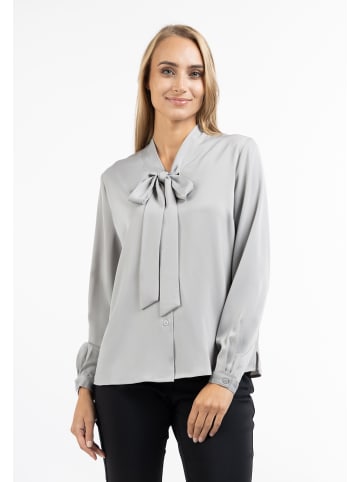 usha BLACK LABEL Schluppenbluse in Grau