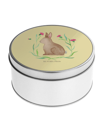 Mr. & Mrs. Panda Blechdose Hase Sitzen ohne Spruch in Gelb Pastell