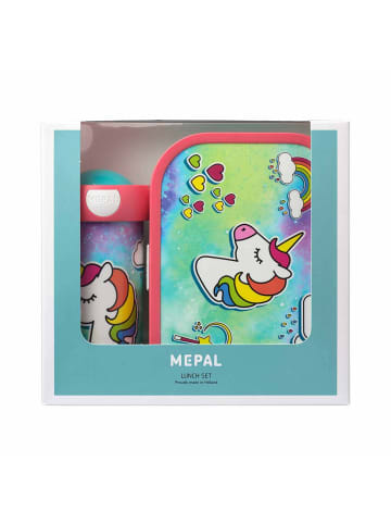 Mepal 2er Set Brotdose + Verschlussbecher Campus in – 300 ml + 700 ml in Unicorn