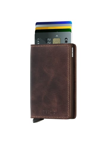 Secrid Vintage Slimwallet - Geldbörse RFID 6.8 cm in chocolate