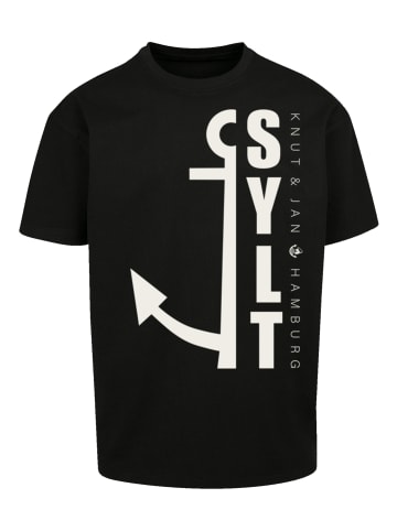 F4NT4STIC Heavy Oversize T-Shirt Sylt Anker Knut & Jan Hamburg in schwarz