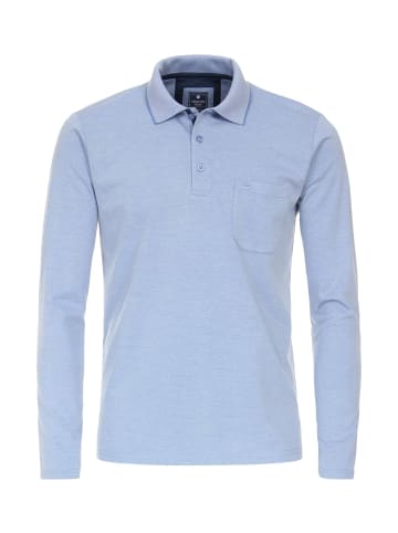 Redmond Langarmpoloshirt in Blau