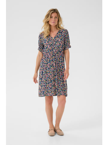 Cream Kleid CRLinaa Feminine in Navy flower Print
