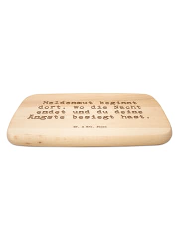 Mr. & Mrs. Panda Schneidebrett Spruch Ängste vor Monstern besieg... in Transparent