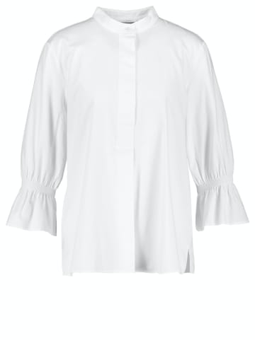 Gerry Weber 3/4 Arm Bluse mit Trompetenärmeln in Weiß