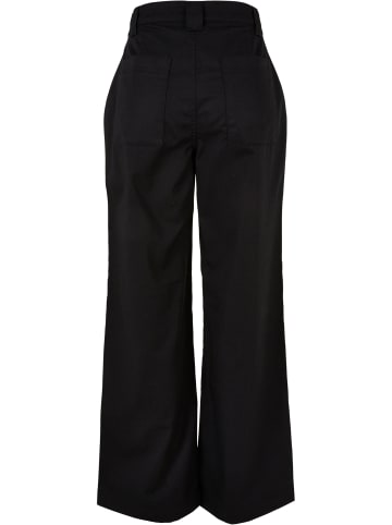 Urban Classics Urban Classics Damen Ladies Straight Leg Workwear Pants in black