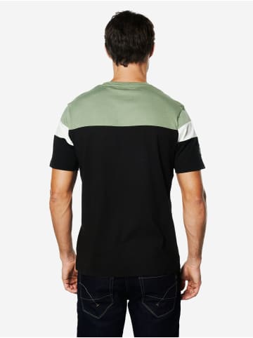 KOROSHI Baumwollstreifen-block crew in Schwarz