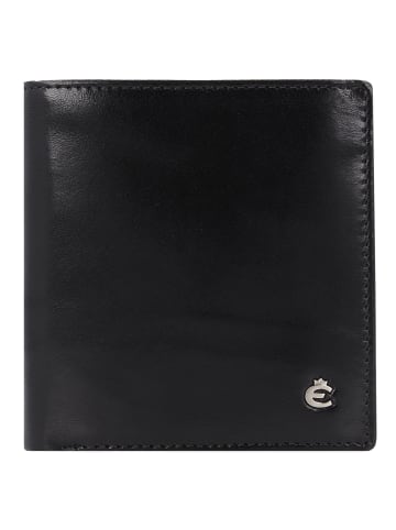 Esquire Toscana Geldbörse RFID Schutz Leder 9 cm in schwarz