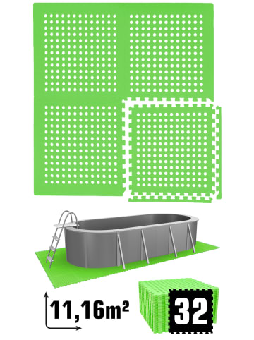 eyepower 32 Poolmatten 62x62cm in Grün