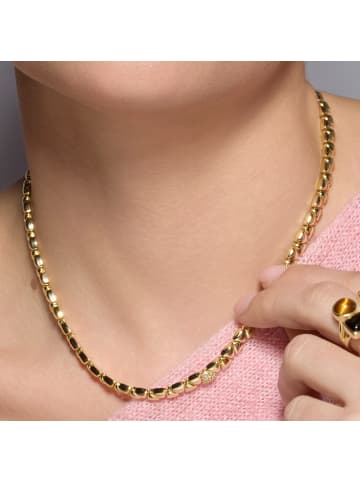 Luxenter Halskette aus 925er Sterlingsilber und Zirkonia mit 18K Gelbgold-Finish – Gaskel