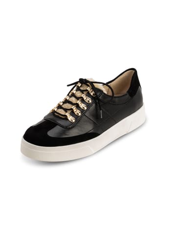 VITAFORM Echt Leder & vitaform Stretch Sneaker in schwarz