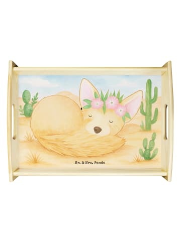 Mr. & Mrs. Panda tablett zum servieren Wüstenfuchs Blumen Design... in Weiß