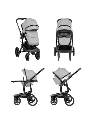 Kikkaboo Kombikinderwagen Irene 3 in 1 in schwarz