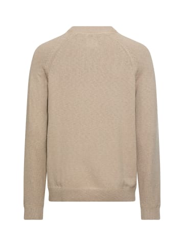 Camel Active Strickpullover mit Rundhalsausschnitt in Beige