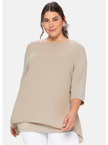 sheego Blusenshirt in beige