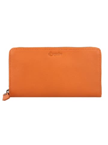 Esquire Peru Geldbörse RFID Schutz Leder 19 cm cognac