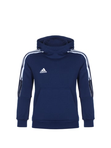 adidas Performance Kapuzenpullover Tiro 21 in blau / weiß