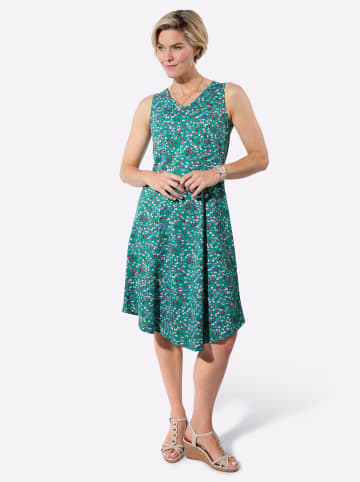 WITT WEIDEN Jersey-Kleid in smaragd-fuchsia-bedruckt