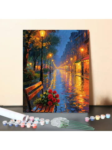 ARTNANAS DIY Malen nach Zahlen Set-"Regenromantik" 