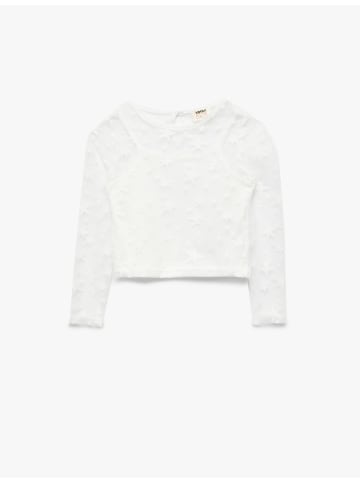 KOTON BLUSE LS in Ekru