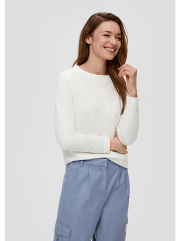 s.Oliver Sweatshirt langarm in Creme