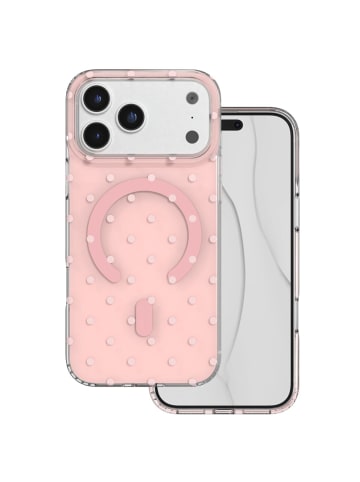 COFI 1453 TFO Bubble Dots Mag Kompatibel mit  iPhone 18 Pro / 17 Pro Rosa in Rosa