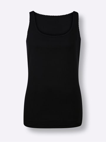 WITT WEIDEN Achselhemd in schwarz