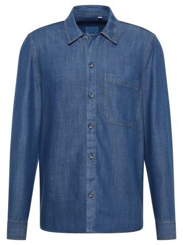 Eterna Overshirt MODERN FIT in mittelblau