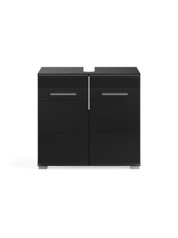 ebuy24 Badmöbelset Linus (3-teilig) Schwarz 105 x 34 cm