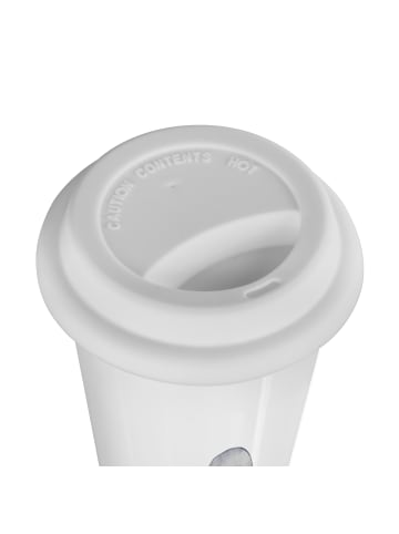 Mr. & Mrs. Panda Kaffeebecher Pinguin mit Kind ohne Spruch in Weiß