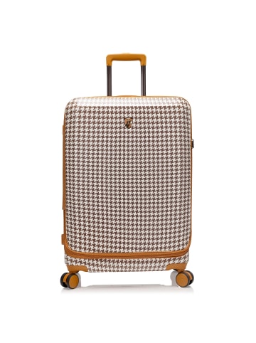 Heys EZ Fashion 4 Rollen Trolley M 66 cm mit Dehnfalte in brown houndstooth