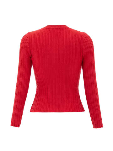 aleva Damen Strickpullover in Rot