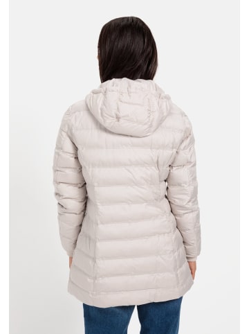 Camel Active teXXXactive® Funktionsjacke aus recyceltem Polyester in Mandel-Weiß